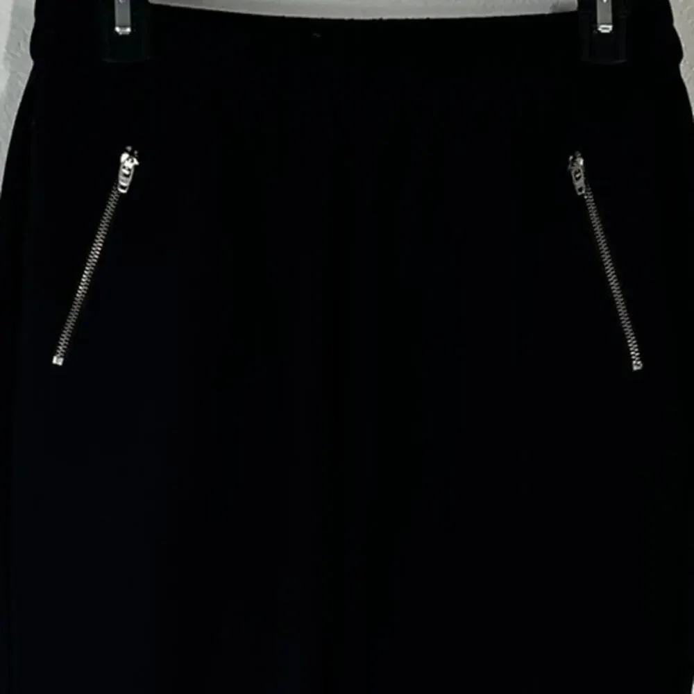 2 S Pants Casual Joggers Light Weight Elastic Black Ankle Fit  Small Women's